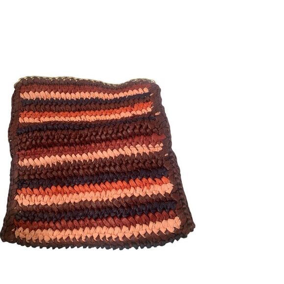 H&M Woven Raffia Multicolored Clutch Bag. - Picture 3 of 4